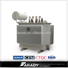 Transformador de potencia de 0,4kv de paso de 3 fases